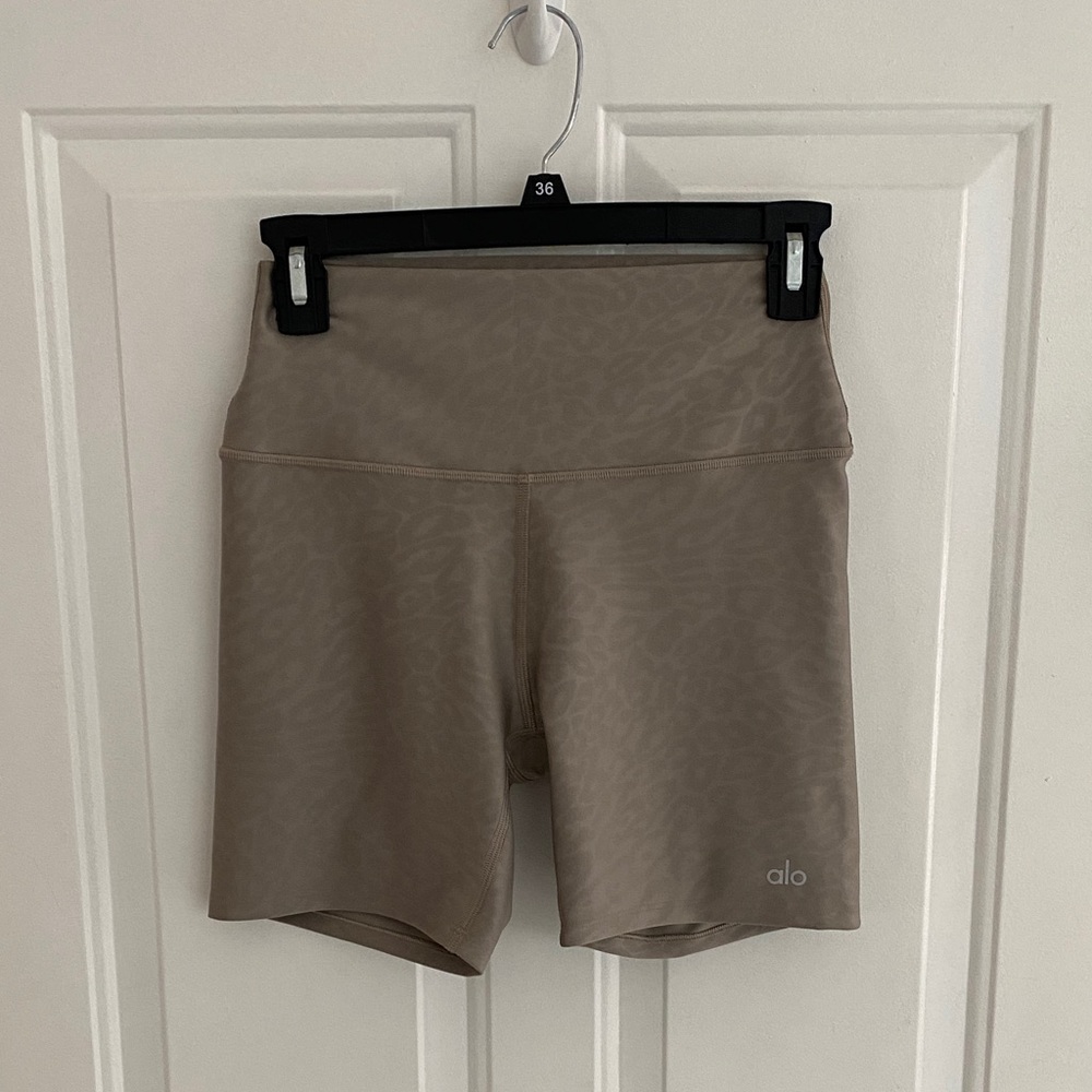 ALO Yoga Cheetah Print Bike Short